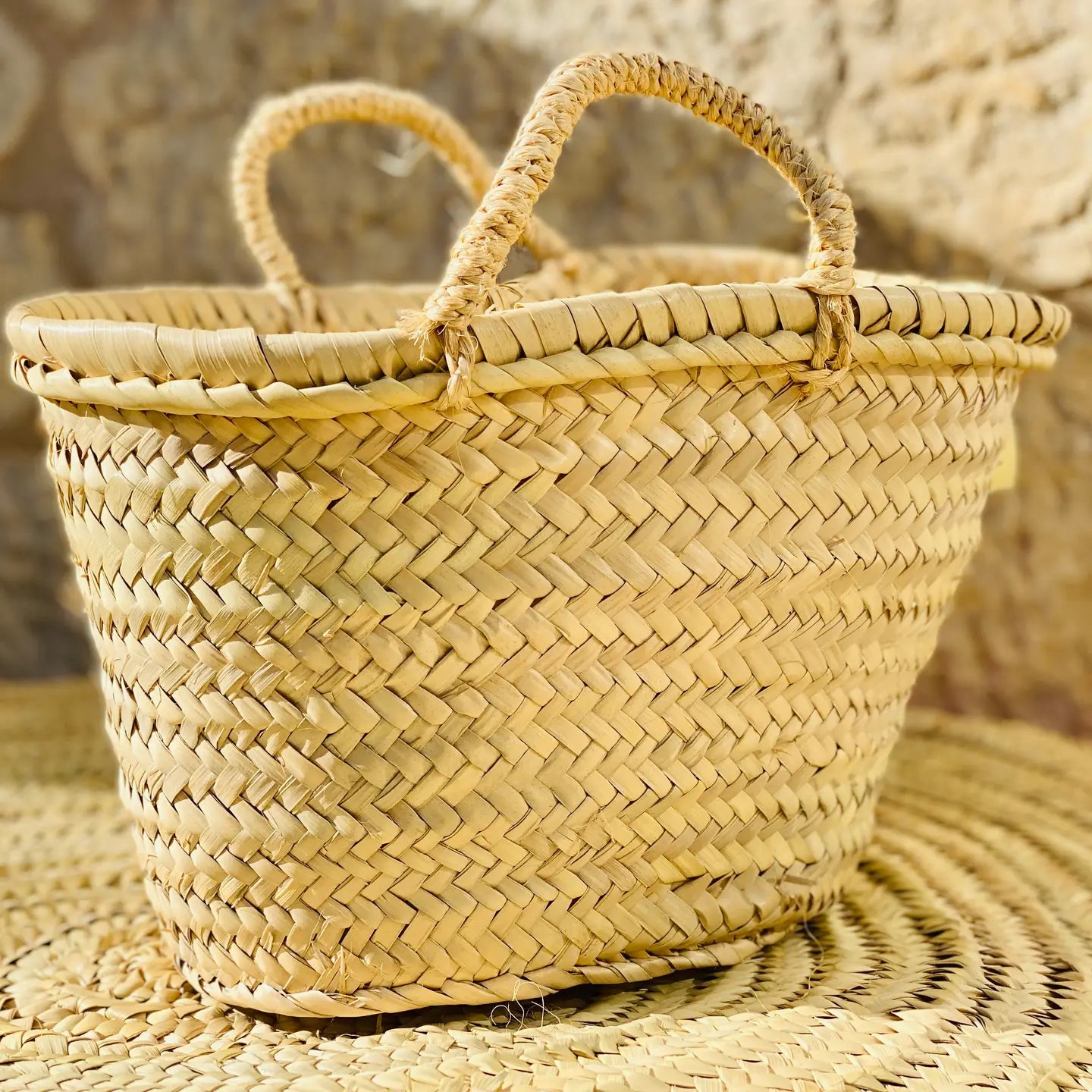 Handwoven palm basket | Medium