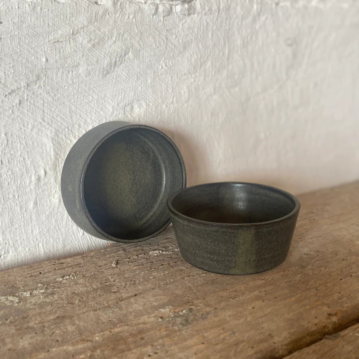 Emily Dillon Ceramics | Pinch Pots (Pair) | Charcoal Black