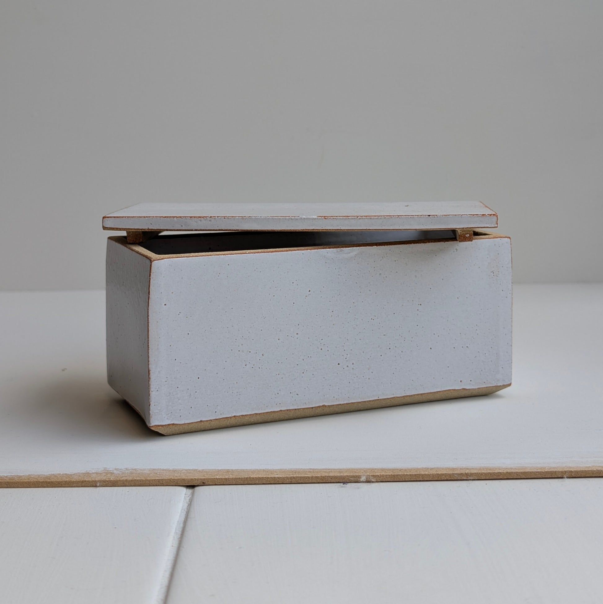 Ballymorris Pottery | Rectangle Butter Dish | White