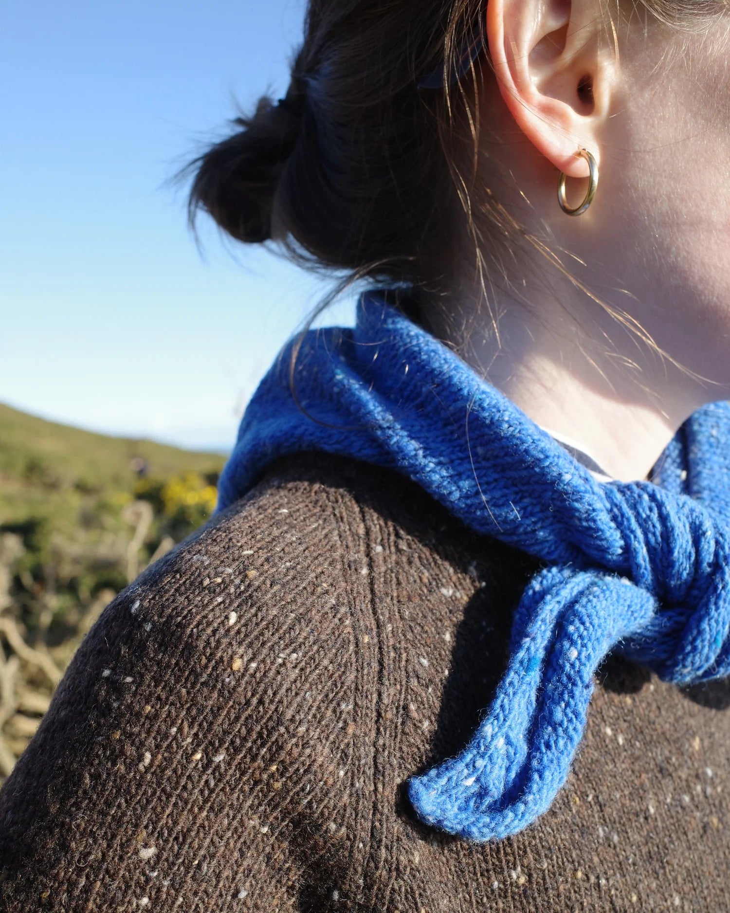 Studio Kelsey | Knit Bandana | Perfect Blue